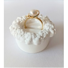 Δαχτυλίδι Χρυσό 14K με Μαργαριτάρι (RI519)